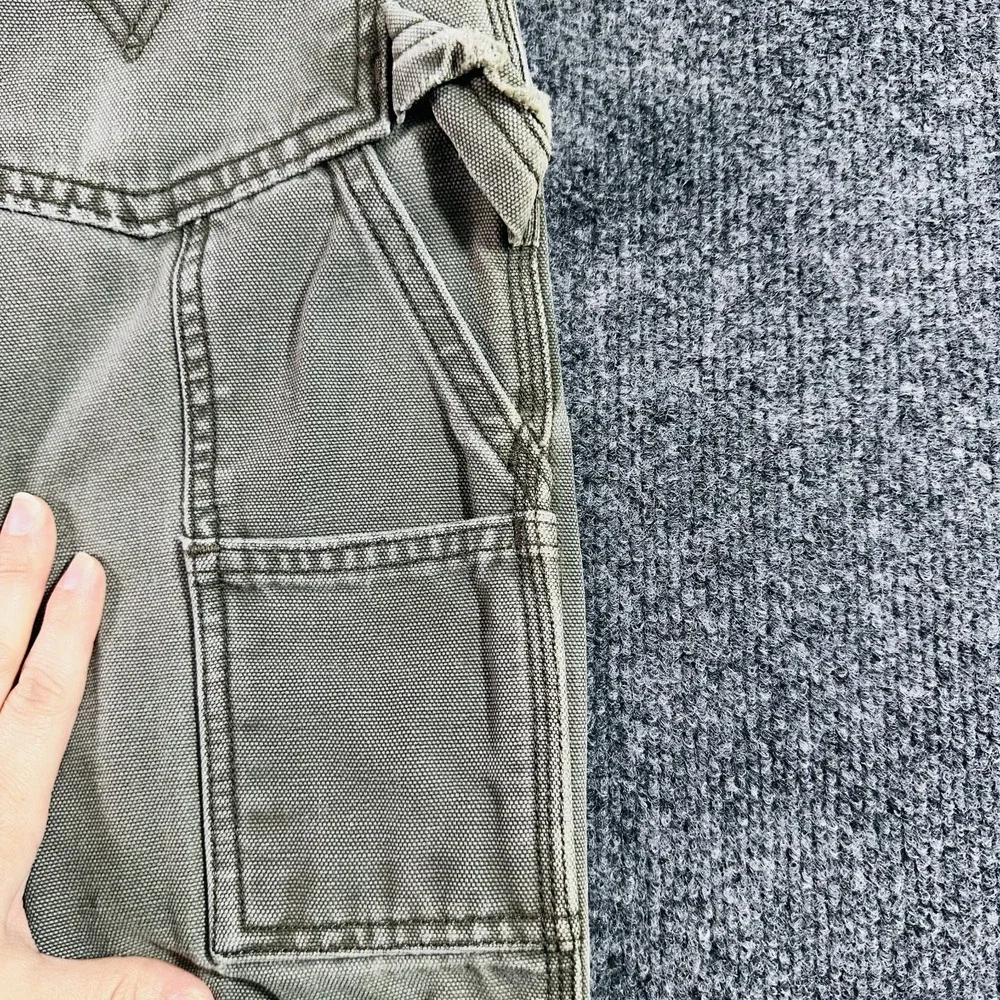 Levis 550 Canvas Jeans Men Fit 36x30 Green Carpenter Relaxed Tapered Vintage Y2K